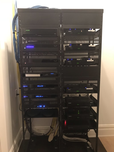 Residential A/V/Control Rack Front View